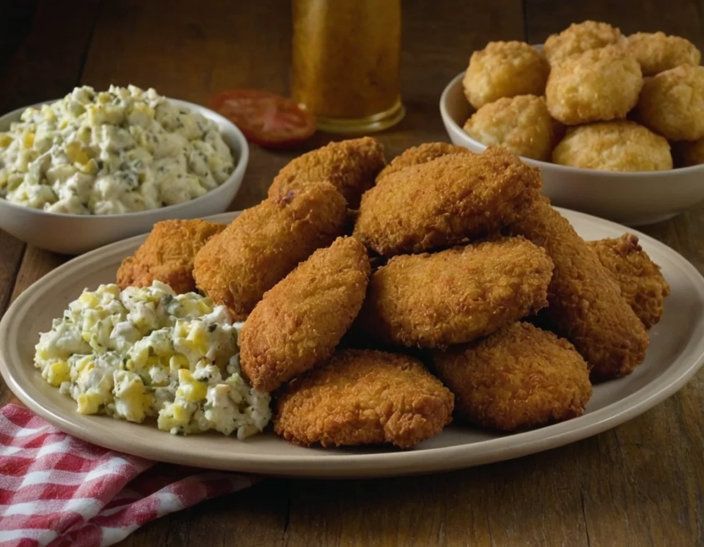 Crispy Hillbilly Fish Fry seasoned with homemade seasoning.