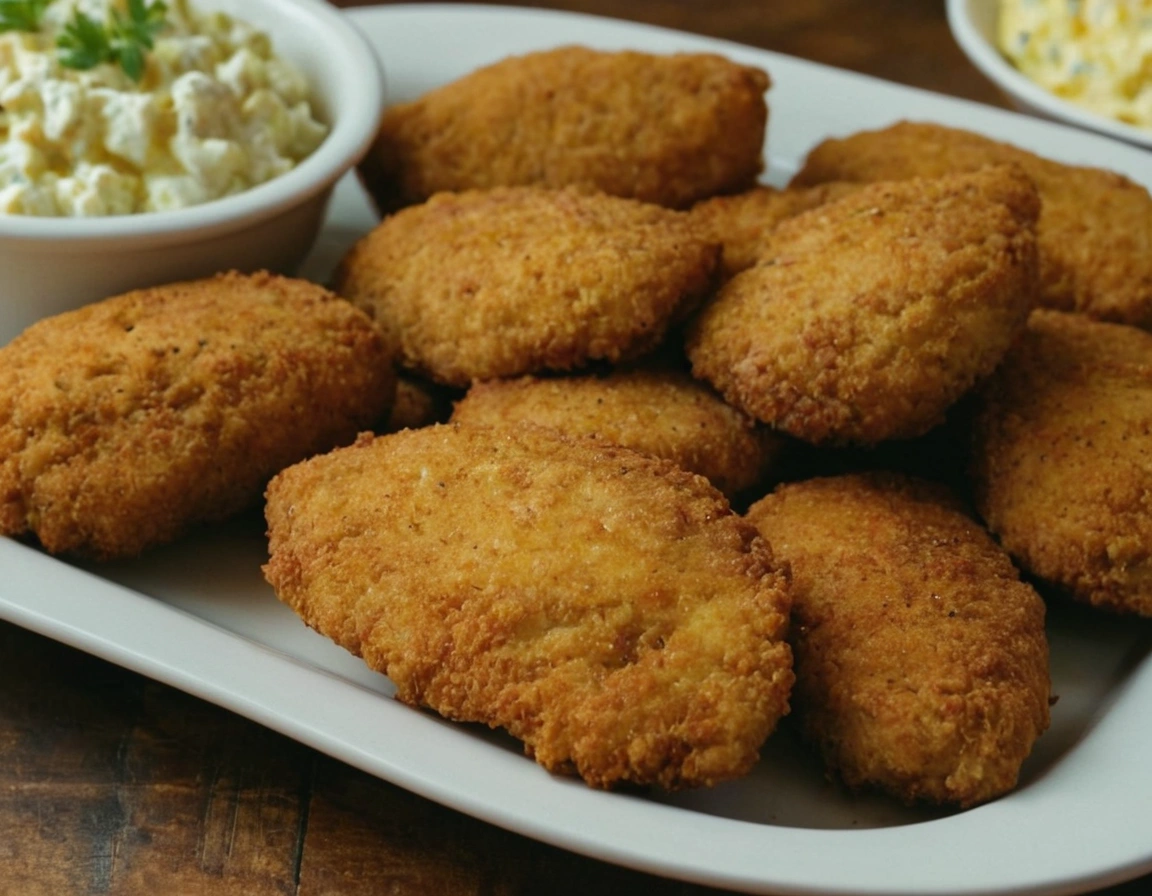 Crispy Hillbilly Fish Fry seasoned with flavorful homemade seasoning.